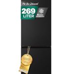Heinrich´s Koelvriescombinatie, 269 liter, koelvolume 198 l, vriesvak 71 l, led-verlichting, verwisselbare deuraanslag, stil 39 dB, grote diepvriesboxen, 7 temperatuurniveaus, inox-zwart