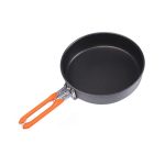 Fire-Maple FP Anti-aanbak Camping Koekenpan Duurzaam en Lichtgewicht Kookgerei voor Ei, Biefstuk & Omelet Opvouwbare Pan met Handgreep Draagbare Backpack Koekenpan 0,9 Liter