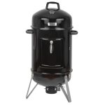 BBQ-Toro Rookton Eik Ø 47 cm | Grillvat, houten roker, smokervat, 4-in-1 grillvat, rookgrill, watersmoker | Smoker grill, houtskoolgrill met deksel, koolgrill