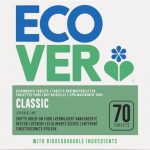 Ecover Classic Vaatwastabletten Limoen & Citroen - 70 stuks - Tabs voor een krachtige reiniging, verwijdert aangekoekte resten