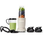 nutribullet Pro 900, elektrische blender, shredder, smoothiemaker, multifunctionele blender, 900w vermogen 900ml en 710ml beker, Matte Sand, NB910MASN