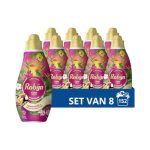 Robijn - Klein & Krachtig Wasmiddel Color Tropical 19 Wasbeurten - 8 x 665 ml - Voordeelverpakking