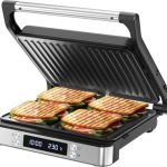 Olvy XL Tosti Apparaat Panini Grill Snel Knipperen