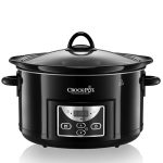 Crock-Pot SCCPRC507B-050 Autokap Slowcooker, Digitale Countdown-Timer, Warmhoudfunctie, 4,7 L Inhoud, Ovenveilig, Zwart