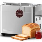 Neretva 20-in-1 broodbakmachine, automatisch, glutenvrij, digitaal, programmeerbaar, 1 uur warm houden, 2 maten, 3 korstkleuren