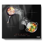 Cooksir Inductiekookplaat 4 platen met afzuigkap, kookplaat 60 cm inbouw